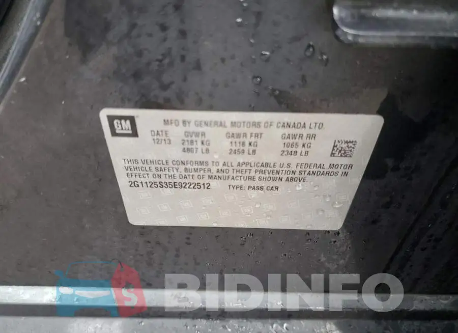 2G1125S35E9222512 Photo# 12