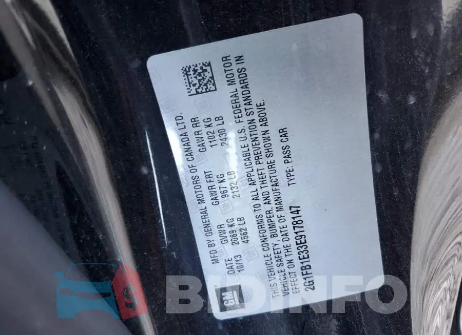 2G1FB1E33E9178147 Photo# 12