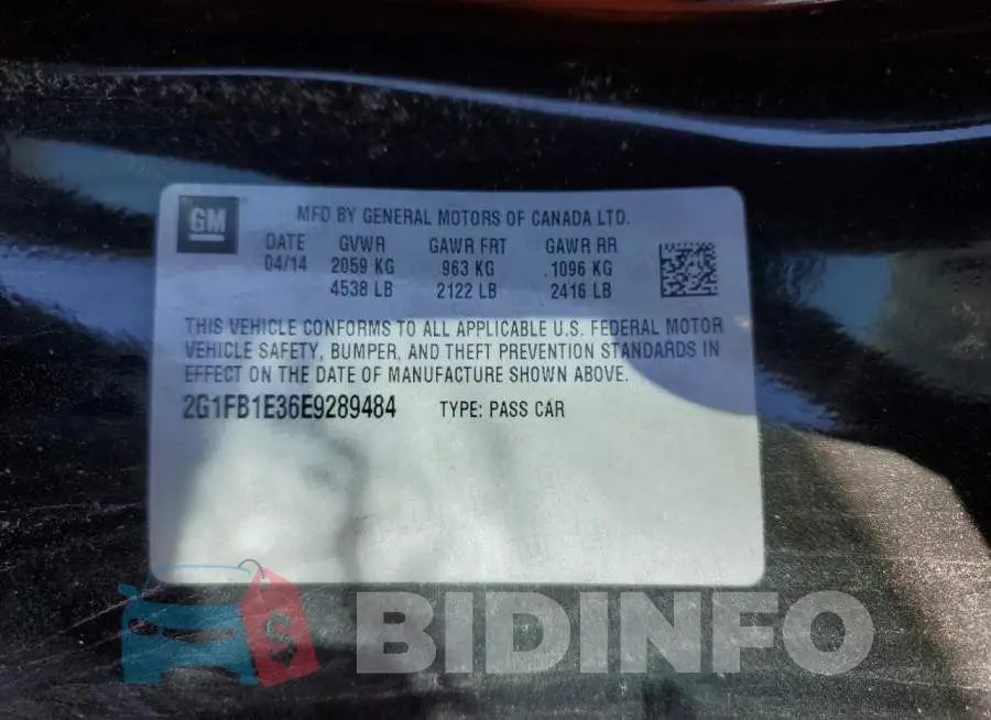 2G1FB1E36E9289484 Photo# 12