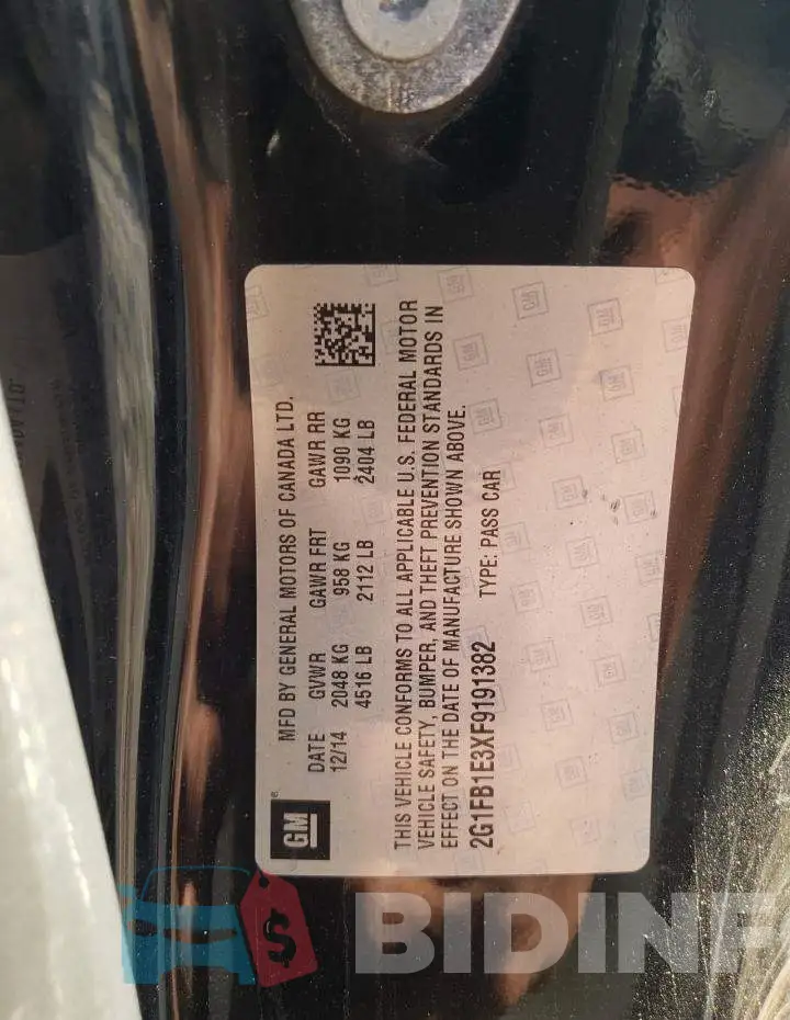 2G1FB1E3XF9191382 Photo# 12