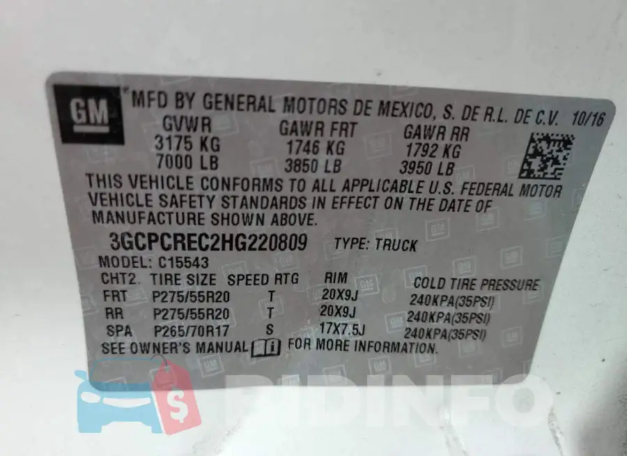 3GCPCREC2HG220809 Photo# 12