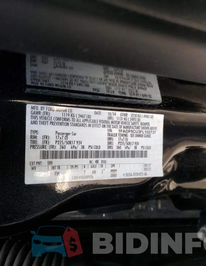 1FADP5CU3FL102737 Photo# 12