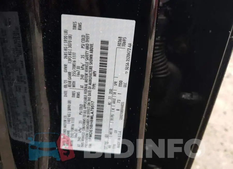 1FMDE5BH8MLA79517 Photo# 13