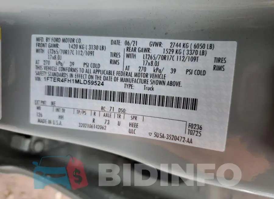 1FTER4FH1MLD59524 Photo# 12