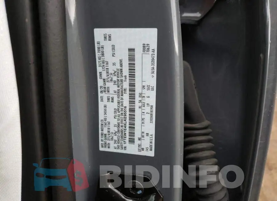 1FTEW1E4XLKE95516 Photo# 12