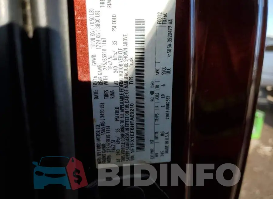 1FTFX1EF8HFA09210 Photo# 12
