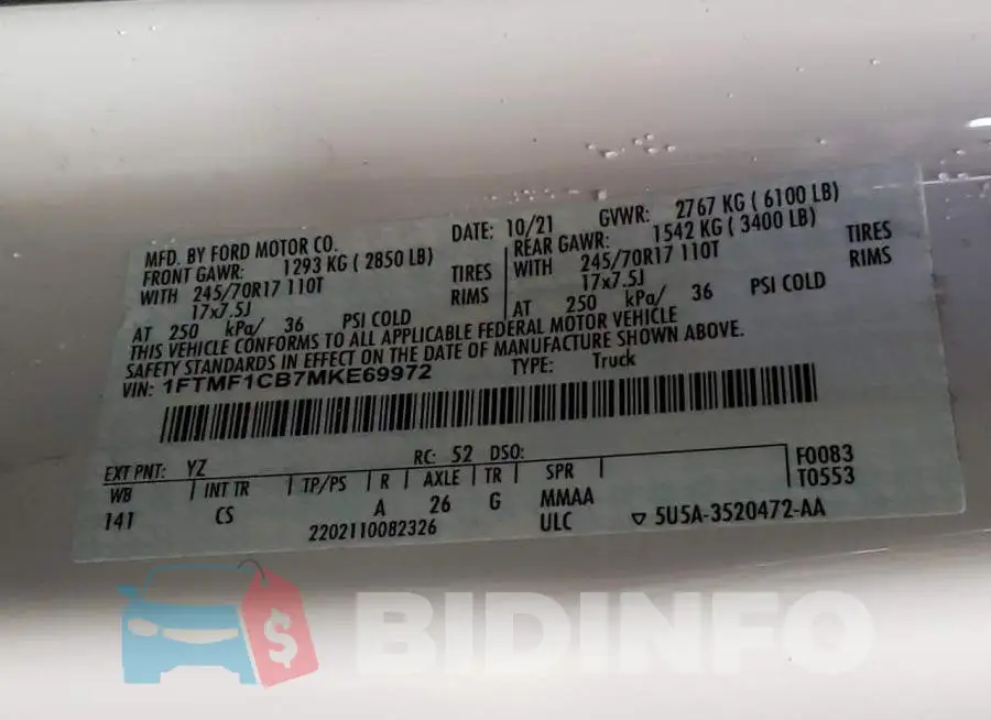 1FTMF1CB7MKE69972 Photo# 13