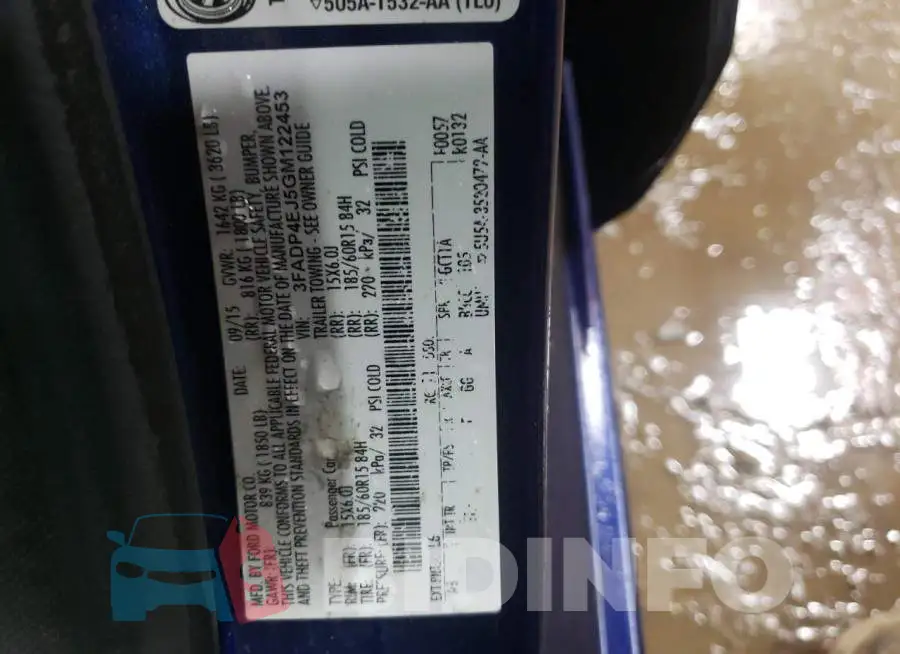 3FADP4EJ5GM122453 Photo# 12