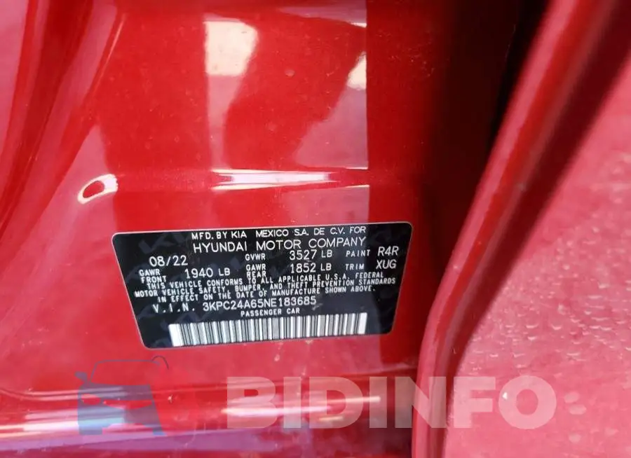 3KPC24A65NE183685 Photo# 12