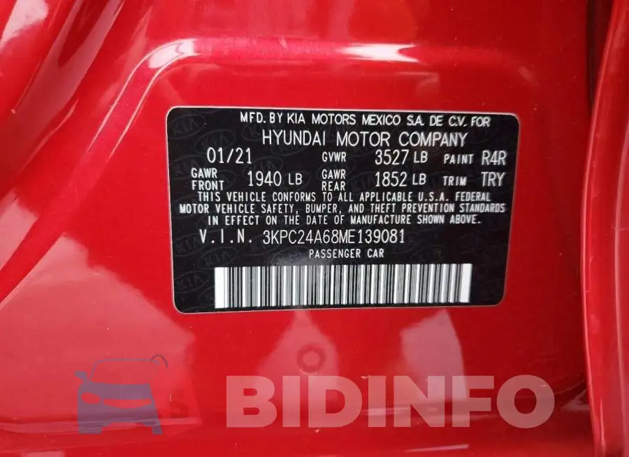3KPC24A68ME139081 Photo# 12