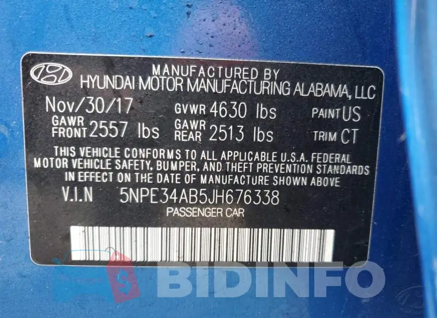 5NPE34AB5JH676338 Photo# 12