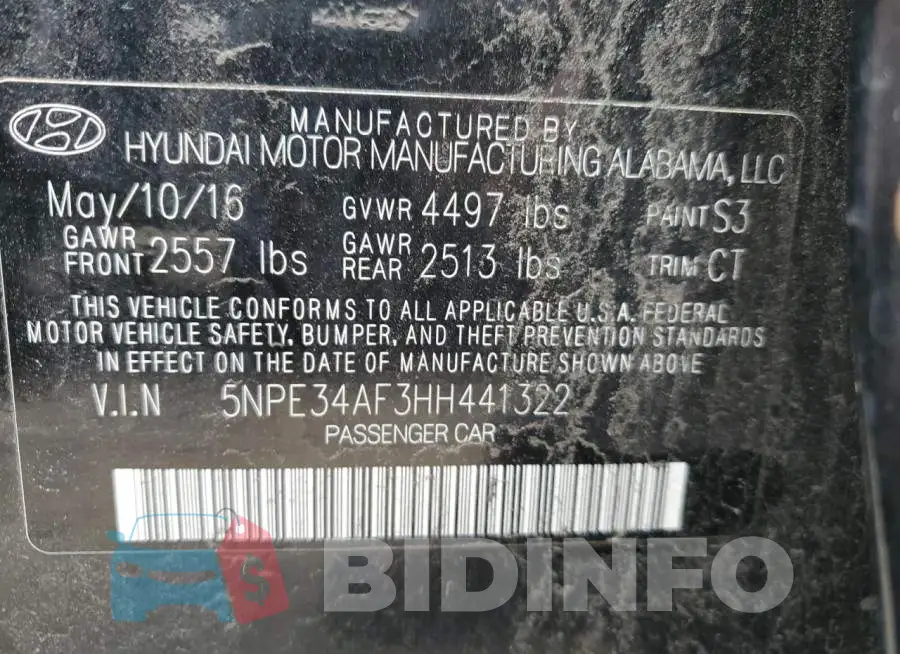 5NPE34AF3HH441322 Photo# 12