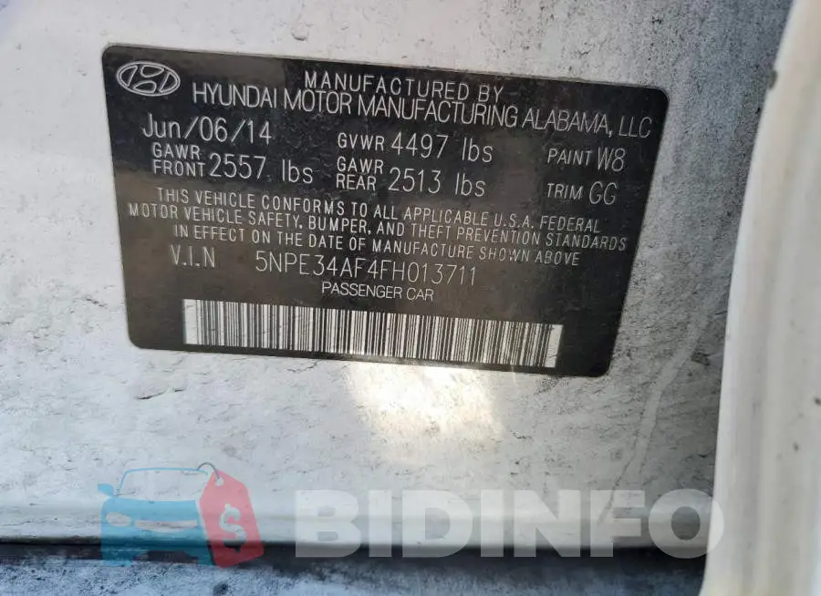 5NPE34AF4FH013711 Photo# 12