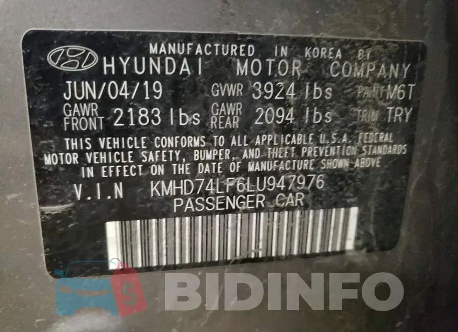 KMHD74LF6LU947976 Photo# 12