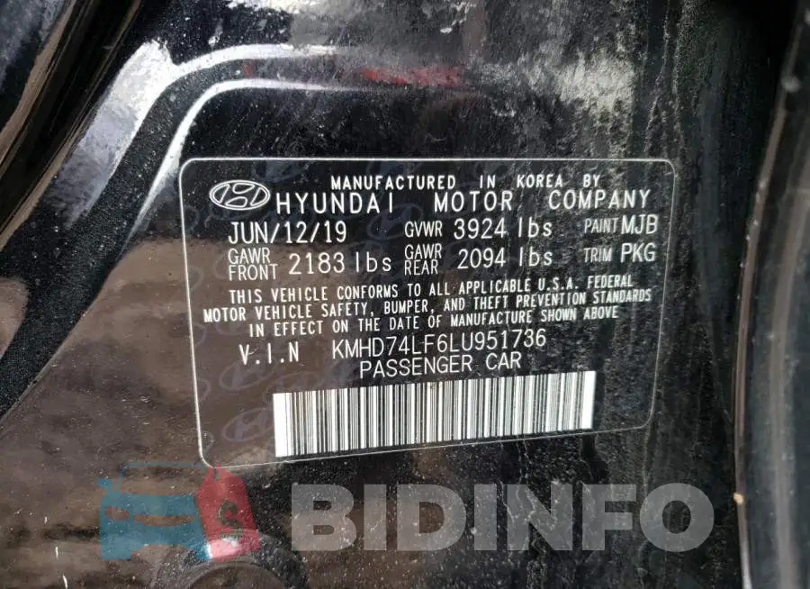 KMHD74LF6LU951736 Photo# 12
