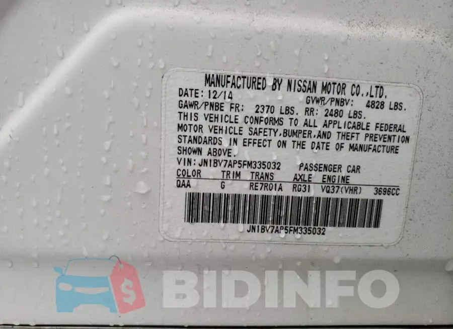 JN1BV7AP5FM335032 Photo# 12
