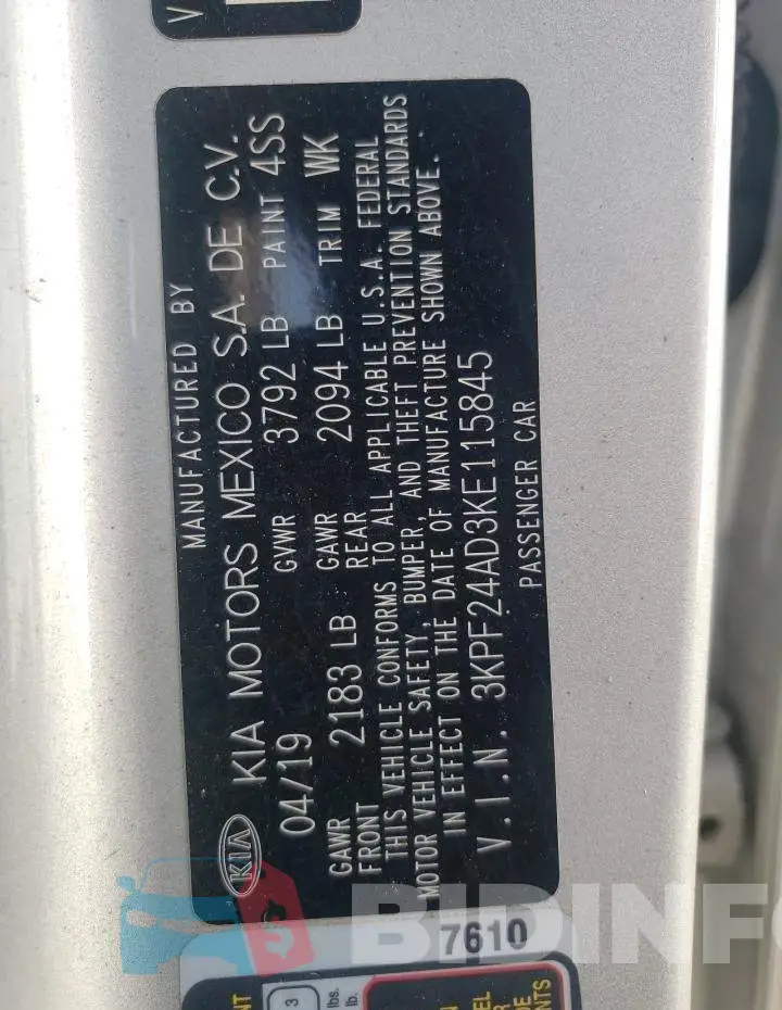 3KPF24AD3KE115845 Photo# 12