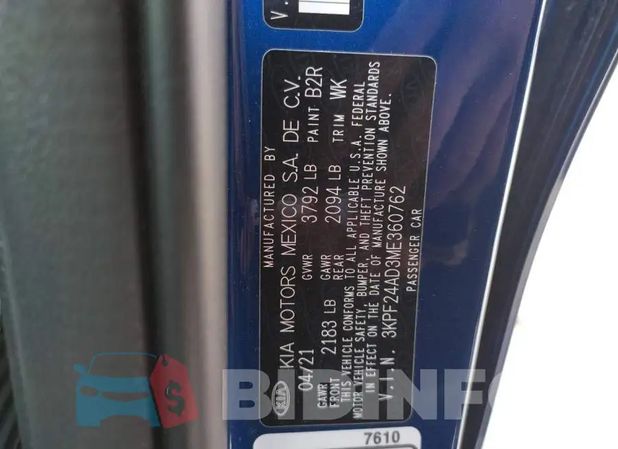 3KPF24AD3ME360762 Photo# 13