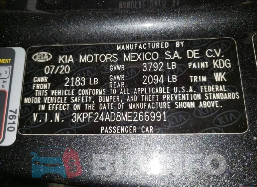 3KPF24AD8ME266991 Photo# 12