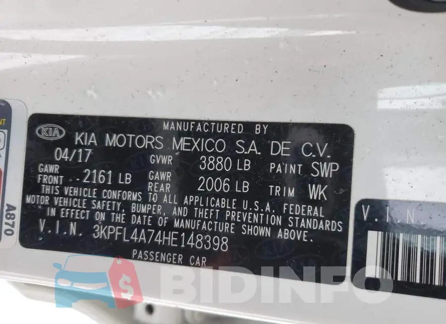 3KPFL4A74HE148398 Photo# 12