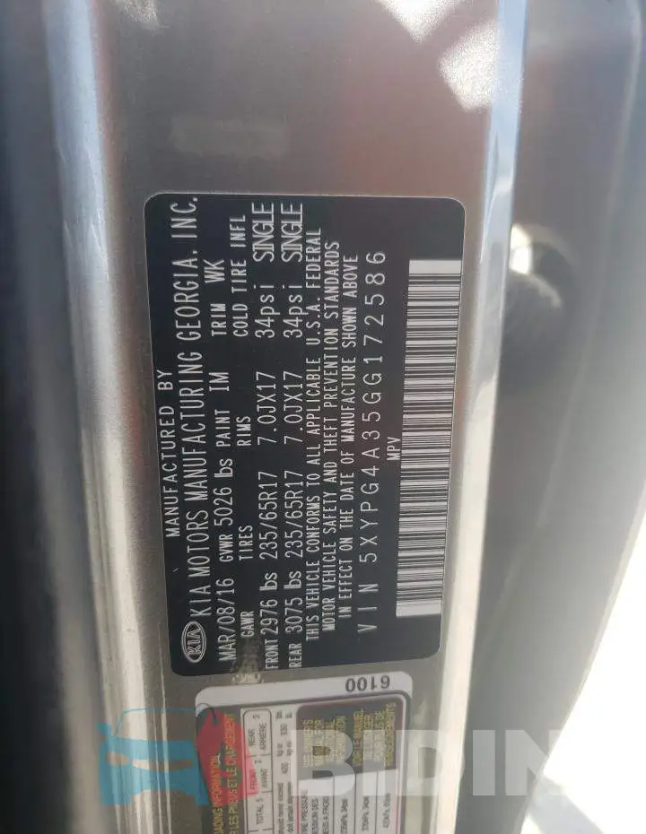 5XYPG4A35GG172586 Photo# 13