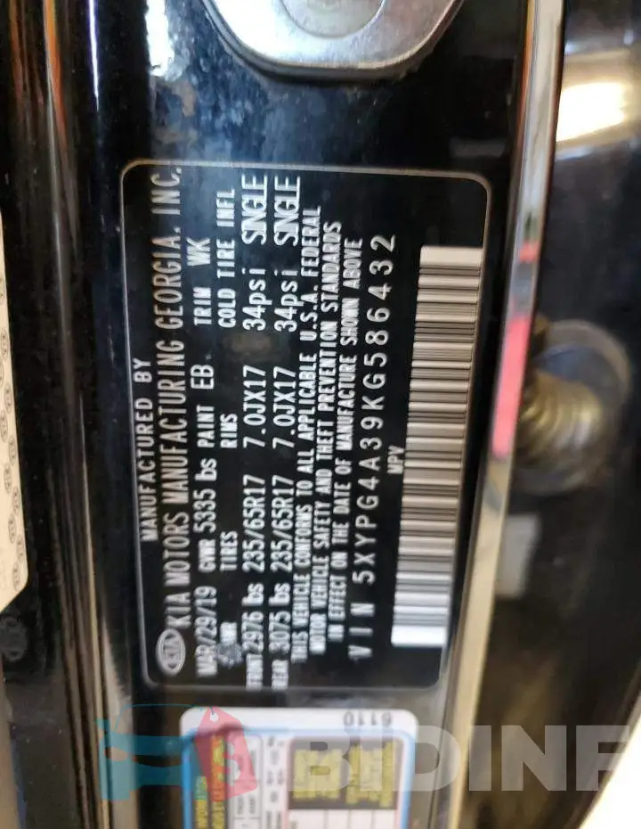 5XYPG4A39KG586432 Photo# 13