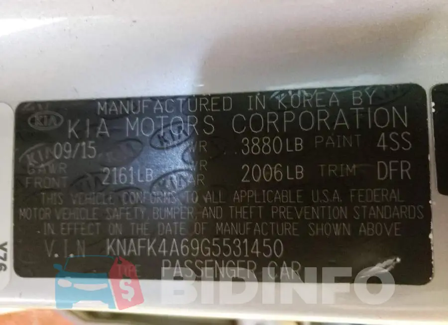 KNAFK4A69G5531450 Photo# 13
