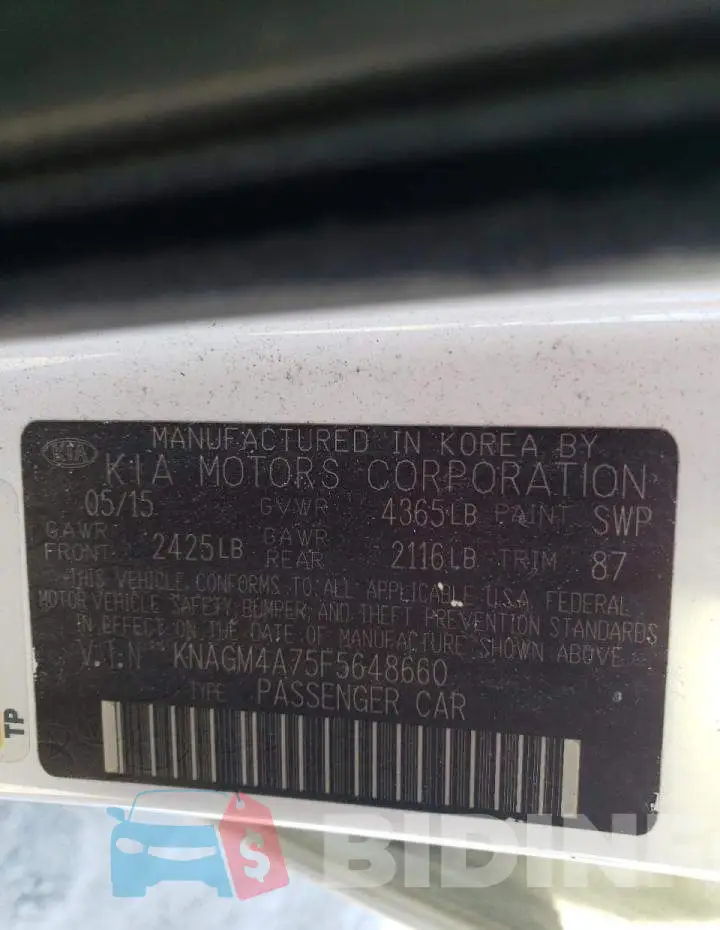 KNAGM4A75F5648660 Photo# 12