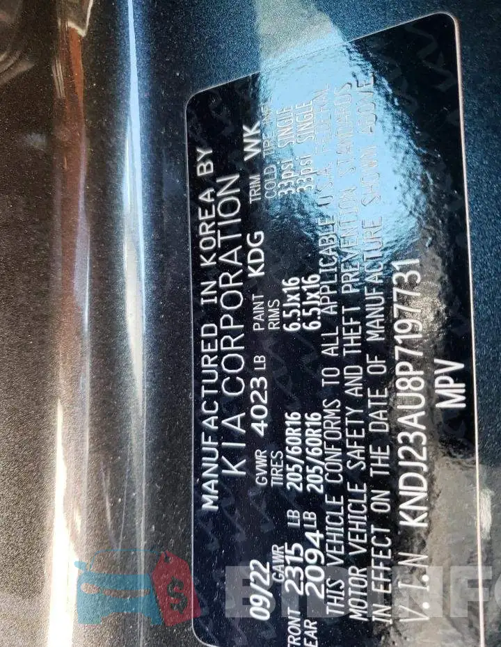 KNDJ23AU8P7197731 Photo# 12