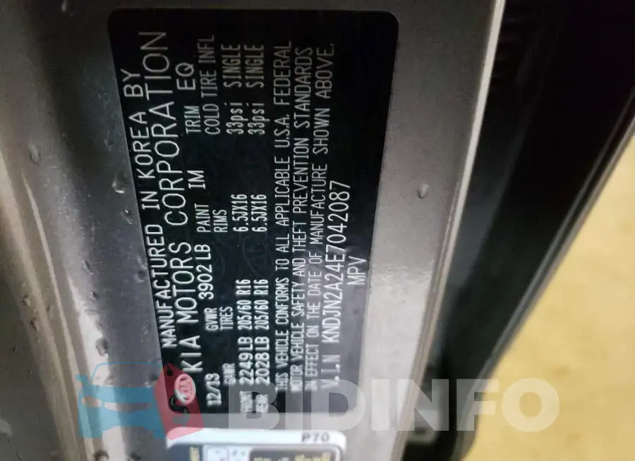 KNDJN2A24E7042087 Photo# 12
