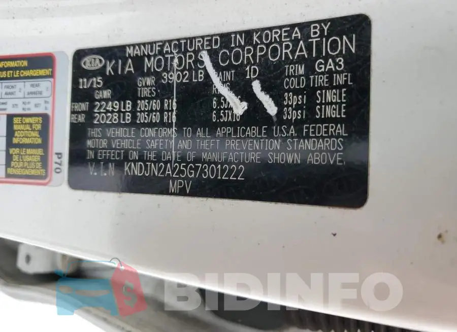 KNDJN2A25G7301222 Photo# 13