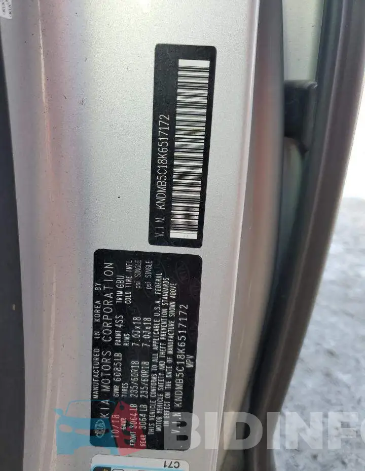 KNDMB5C18K6517172 Photo# 13