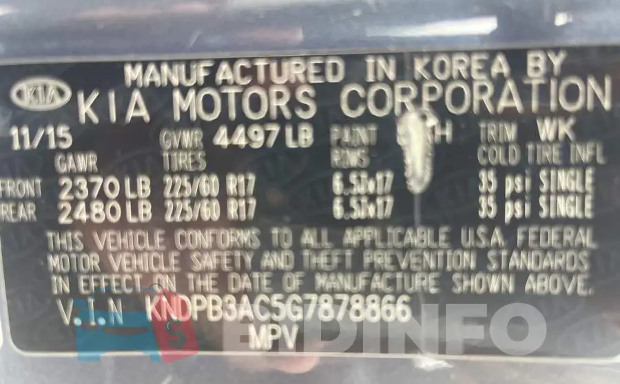KNDPB3AC5G7878866 Photo# 10