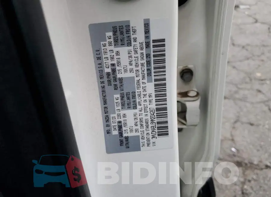 3MVDMABL6MM204287 Photo# 12