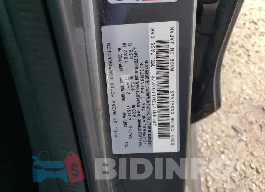 JM1BN1V73H1105272 Photo# 12