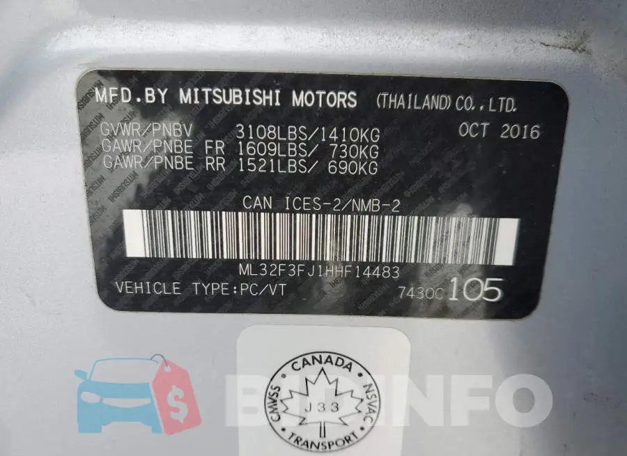ML32F3FJ1HHF14483 Photo# 12