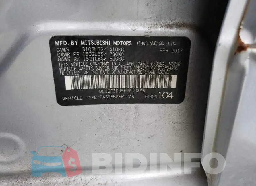 ML32F3FJ5HHF19895 Photo# 12