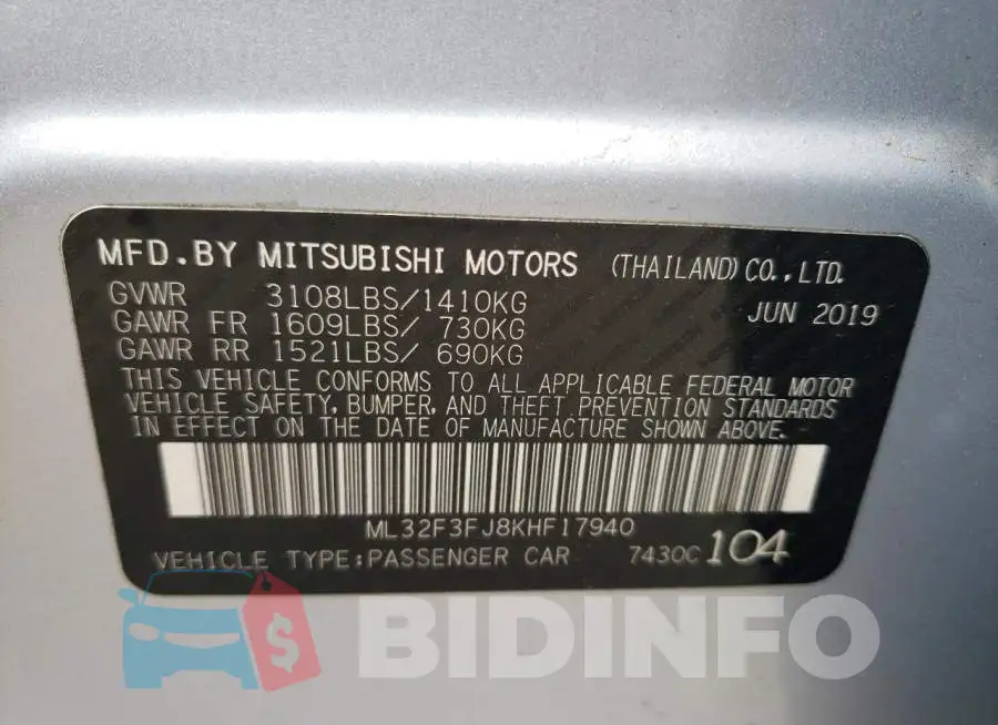 ML32F3FJ8KHF17940 Photo# 12