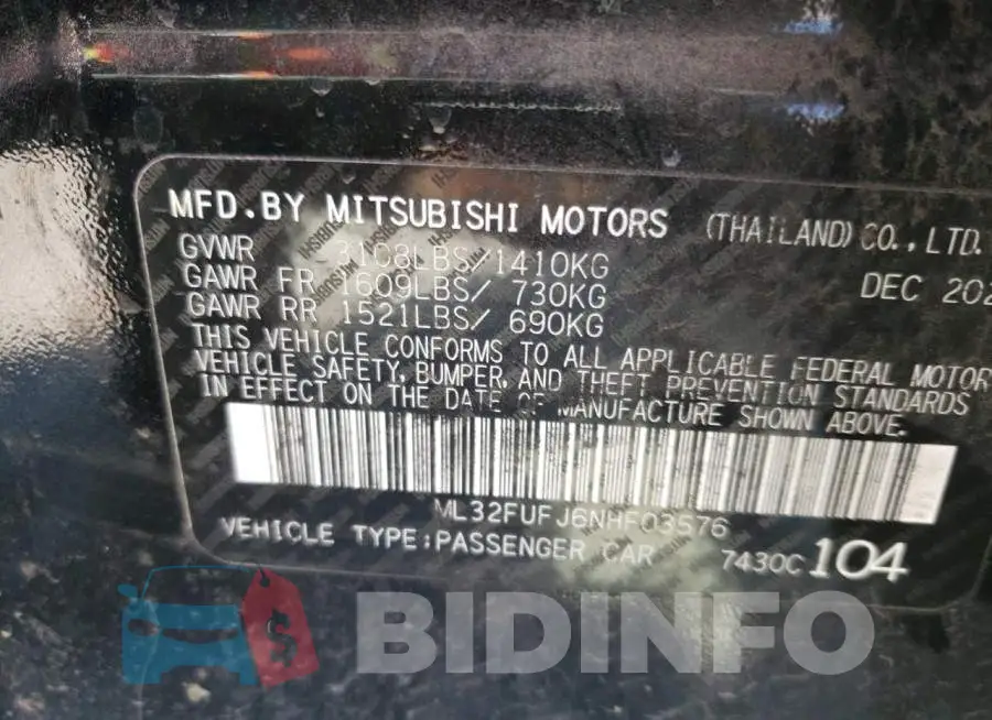 ML32FUFJ6NHF03576 Photo# 12