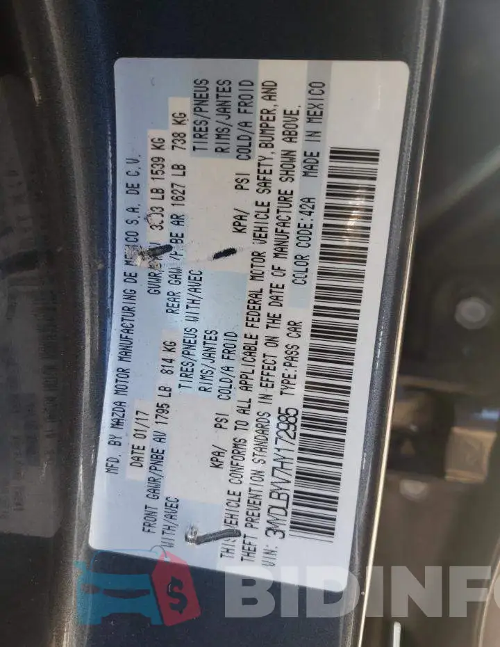 3MYDLBYV7HY172985 Photo# 12