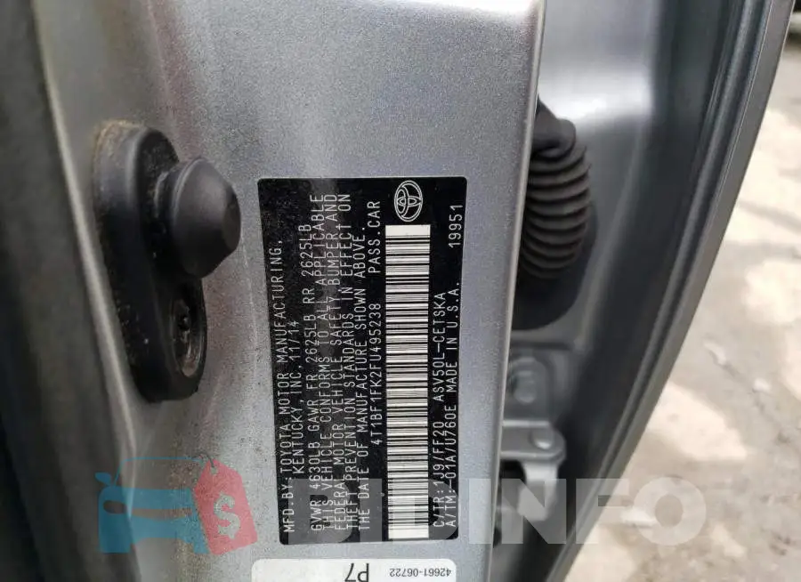 4T1BF1FK2FU495238 Photo# 12