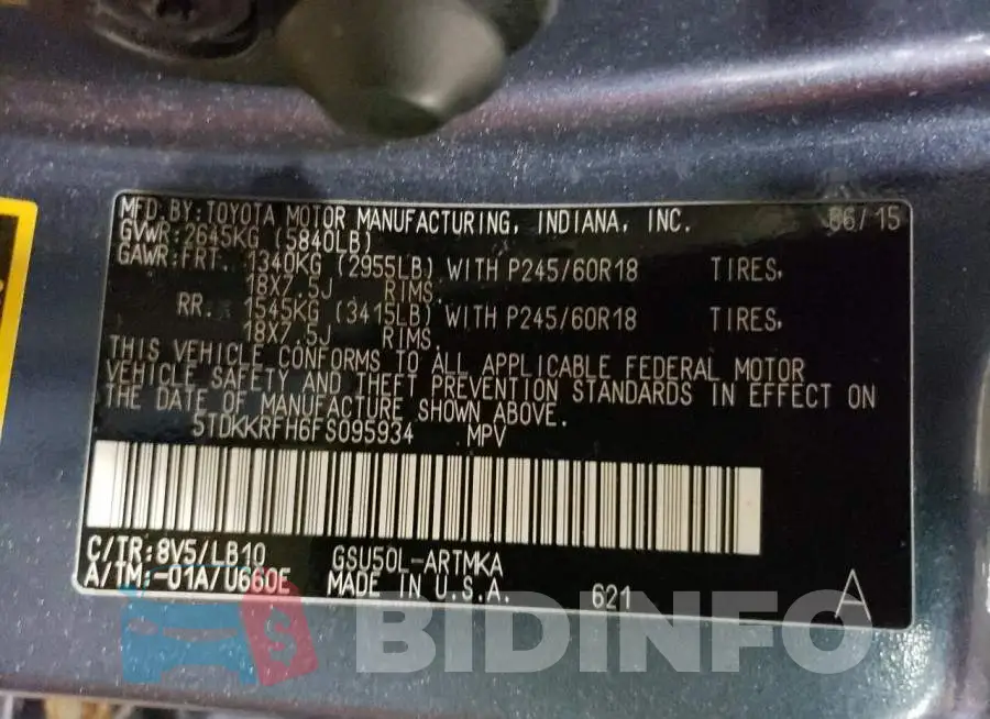 5TDKKRFH6FS095934 Photo# 13
