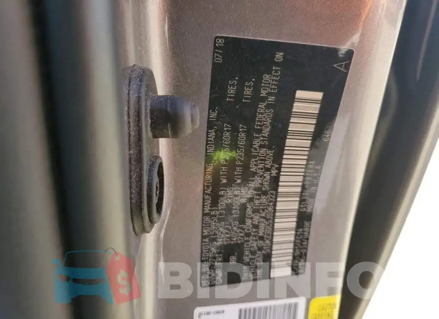 5TDKZ3DC5JS964323 Photo# 13