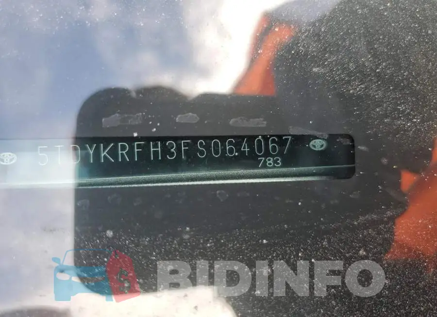5TDYKRFH3FS064067 Photo# 12