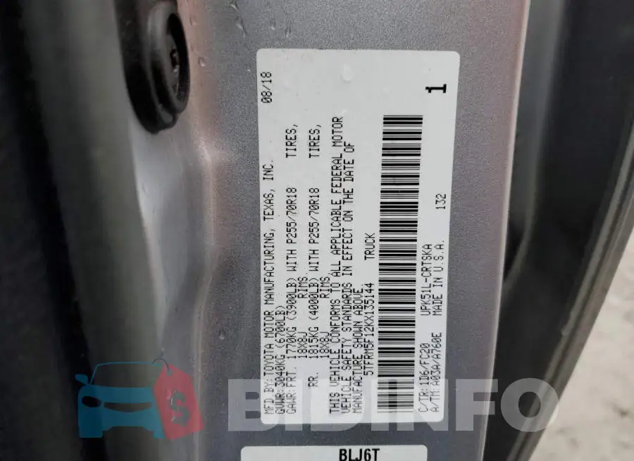 5TFRM5F12KX135144 Photo# 12