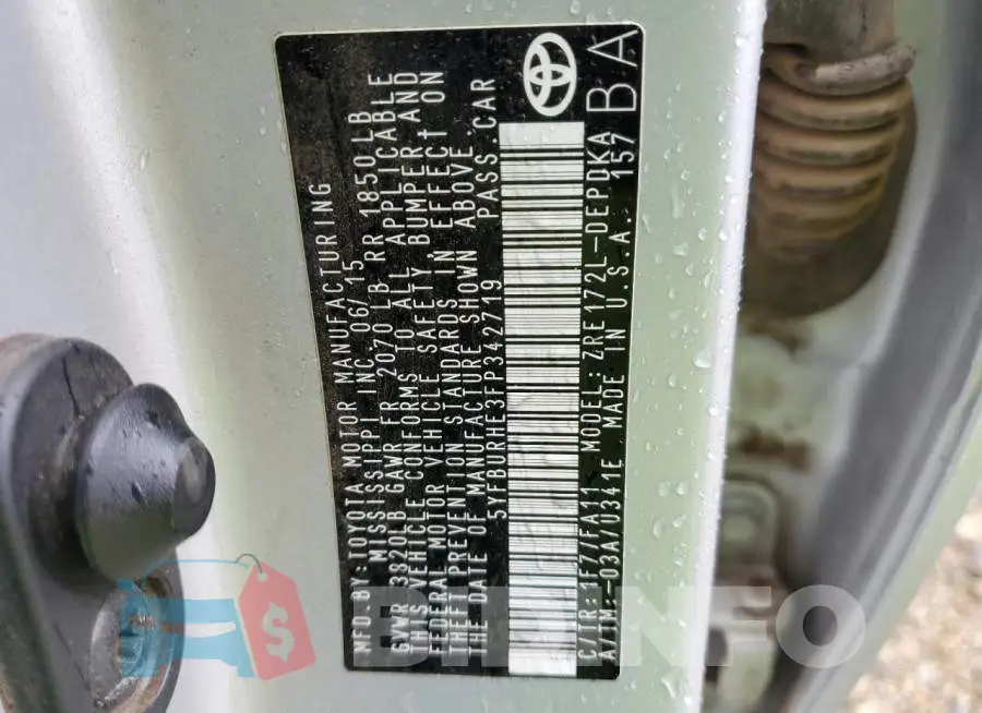 5YFBURHE3FP342719 Photo# 12