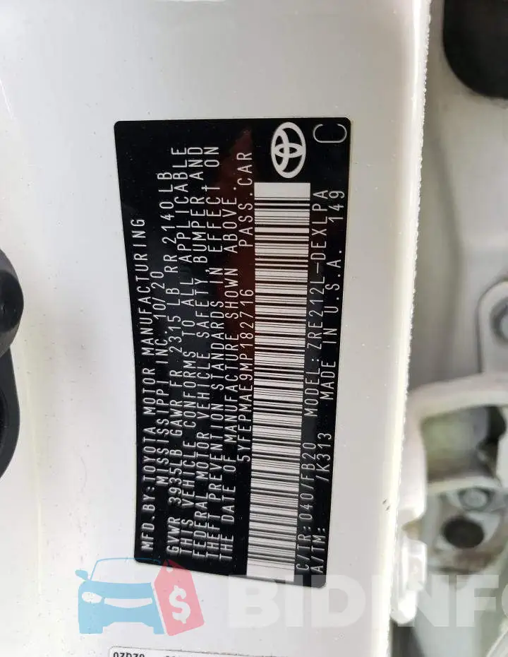 5YFEPMAE9MP182716 Photo# 12