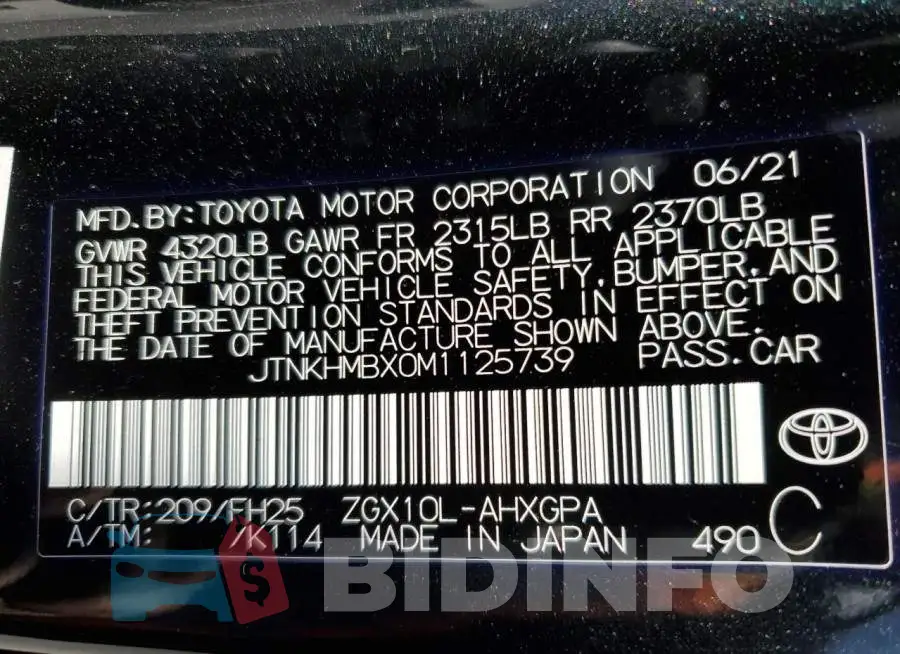 JTNKHMBX0M1125739 Photo# 13