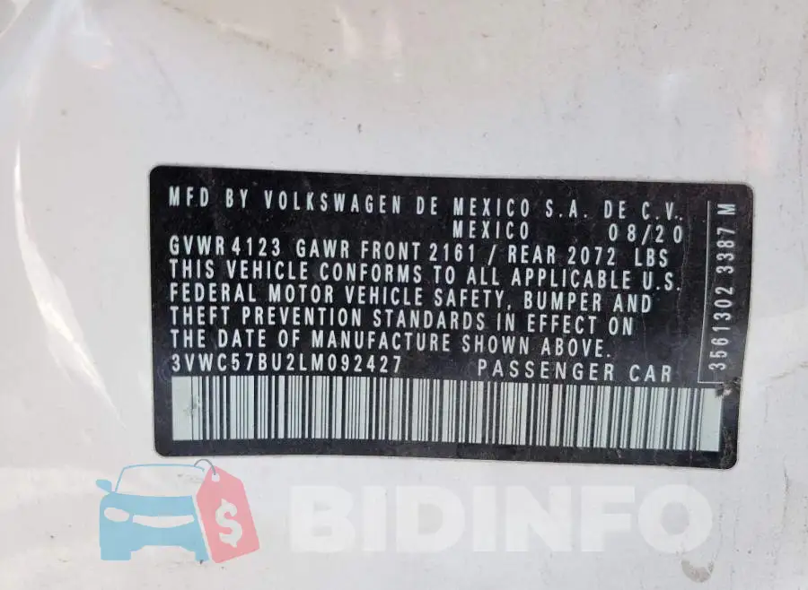 3VWC57BU2LM092427 Photo# 10