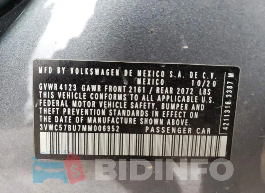 3VWC57BU7MM006952 Photo# 12